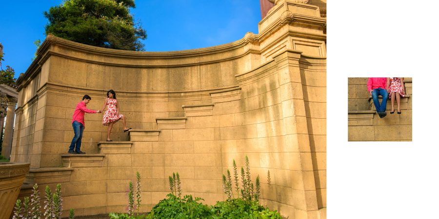 Palace of Fine Arts Engagement Photography - San Francisco - Astha and Chris - by Bay Area wedding photographer Chris Schmauch www.GoodEyePhotography.com