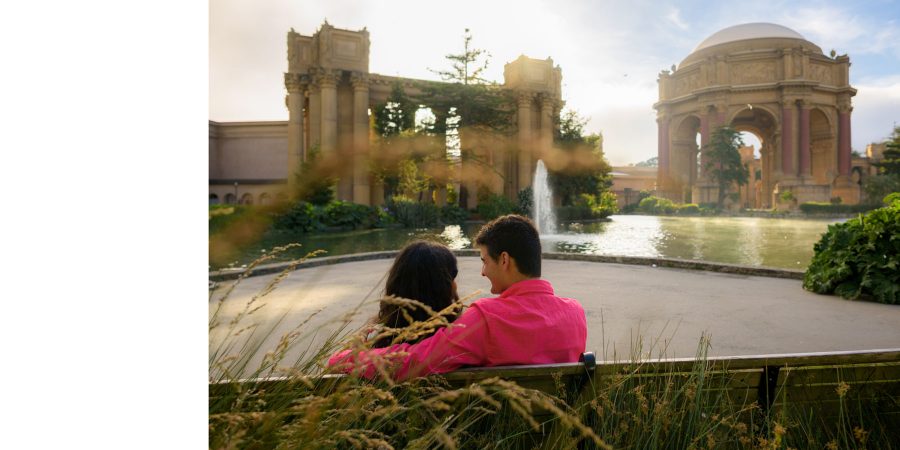 Palace of Fine Arts Engagement Photography - San Francisco - Astha and Chris - by Bay Area wedding photographer Chris Schmauch www.GoodEyePhotography.com