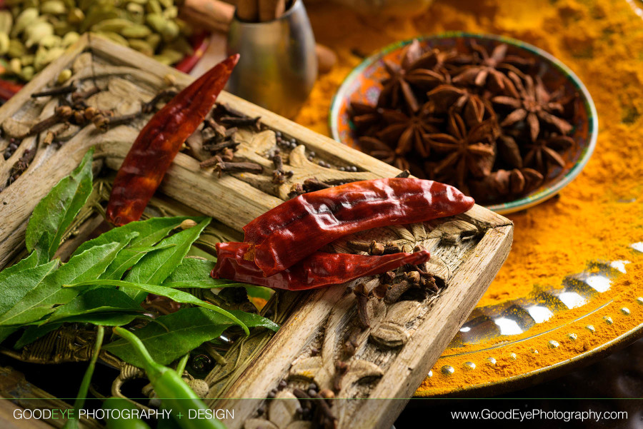 Curry Root Indian Food Ingredients - Bay Area Food Photography - by Bay Area commercial photographer Chris Schmauch www.bayareacommercialphotographers.com