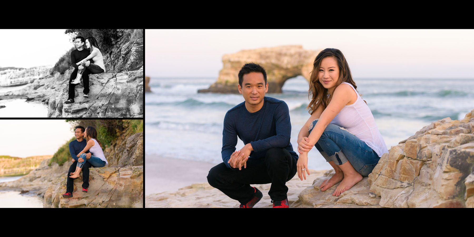 Capitola Beach Natural Bridges Engagement Photography Goodeye