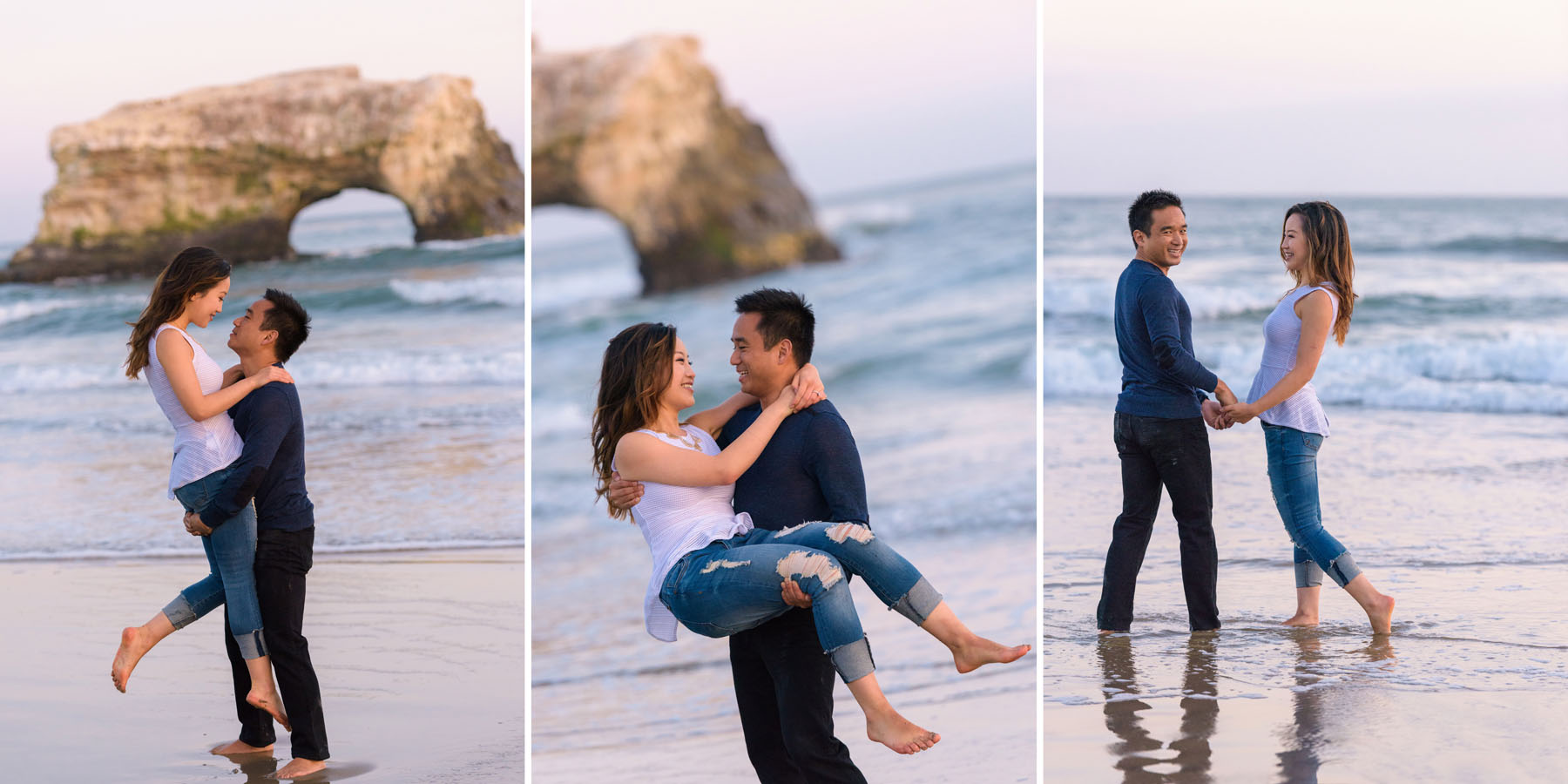 Capitola Beach Natural Bridges Engagement Photography Goodeye