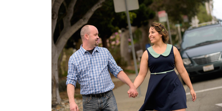 Pacific Grove Public Library engagement photos - Lovers Point - Hannah and Graham - by Bay Area wedding photographer Chris Schmauch