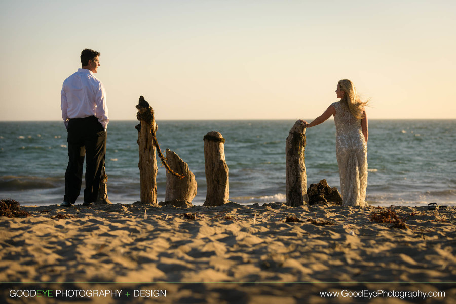 Bridal Portrait Photography at Seacliff Beach in Aptos, California