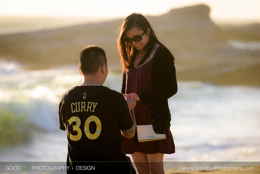 Proposal / Engagement Photography at Panther Beach in Santa Cruz, California