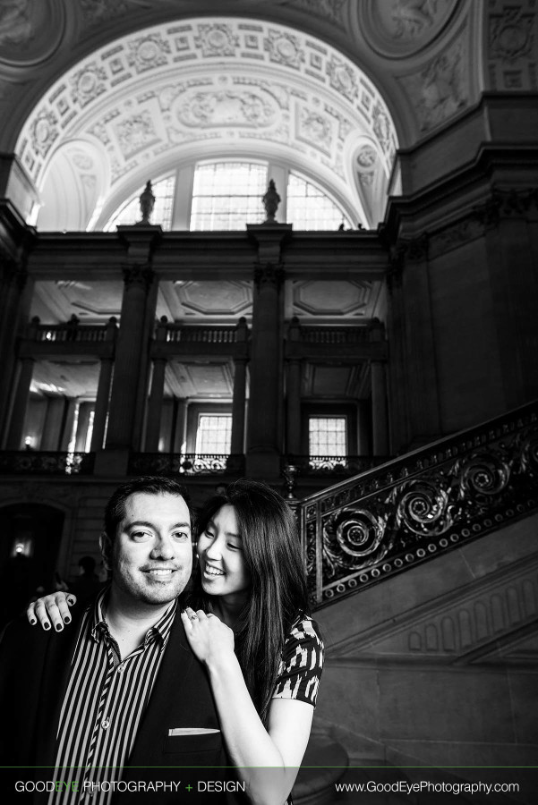 Engagement Photos at San Francisco City Hall - Jamie and Will - by Bay Area wedding photographer Chris Schmauch