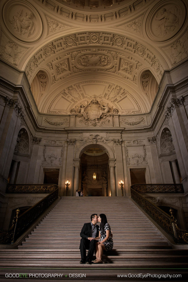 Engagement Photos at San Francisco City Hall - Jamie and Will - by Bay Area wedding photographer Chris Schmauch