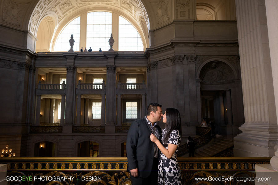 Engagement Photos at San Francisco City Hall - Jamie and Will - by Bay Area wedding photographer Chris Schmauch