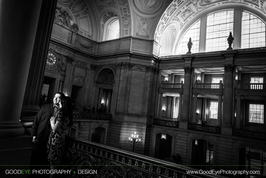 Engagement Photos at San Francisco City Hall - Jamie and Will - by Bay Area wedding photographer Chris Schmauch