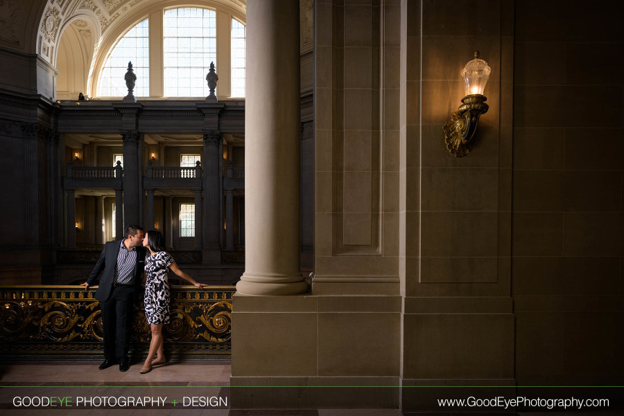 Engagement Photos at San Francisco City Hall - Jamie and Will - by Bay Area wedding photographer Chris Schmauch