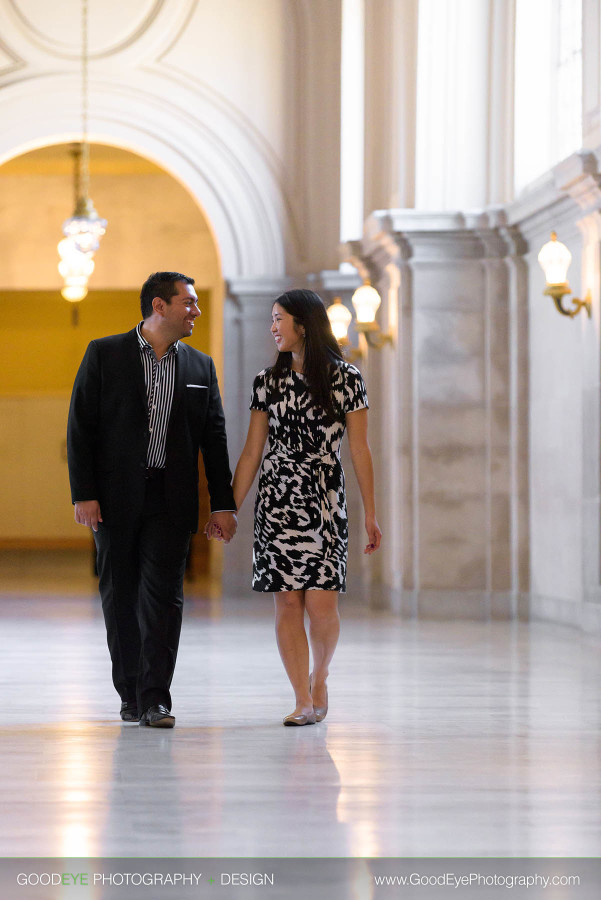 Engagement Photos at San Francisco City Hall - Jamie and Will - by Bay Area wedding photographer Chris Schmauch