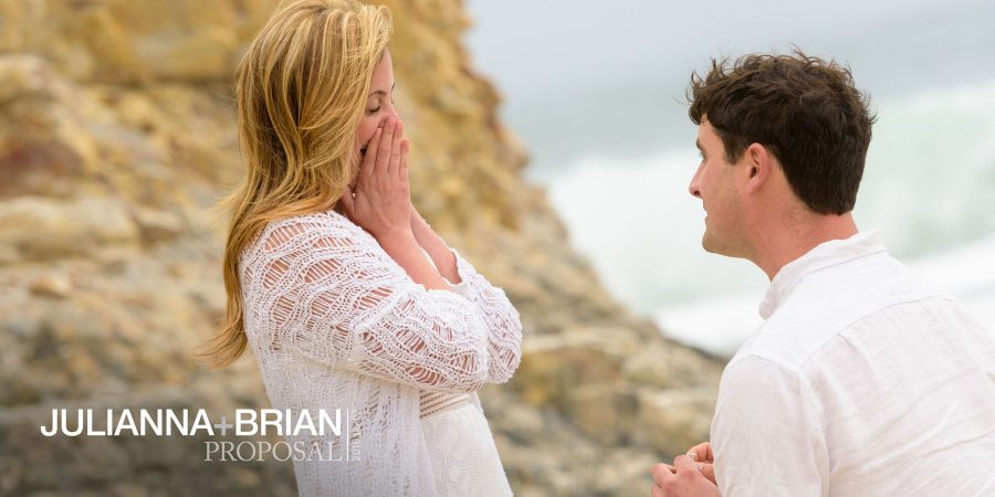 Title Image - Davenport Beach Wedding / Engagement Proposal Photography - Julianna and Brian - photos by Bay Area wedding photographer Chris Schmauch www.GoodEyePhotography.com