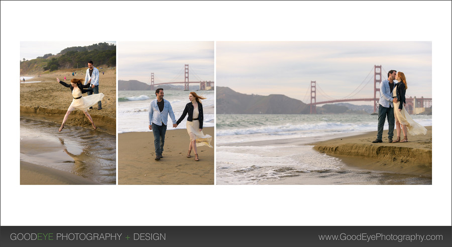 Baker Beach engagement photos - San Francisco - Britainy and Marcos - photos by Bay Area wedding photographer Chris Schmauch
