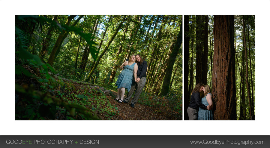 Forest Engagement Photos in Nisene Marks, Aptos – by Bay Area wedding photographer Chris Schmauch www.GoodEyePhotography.com 