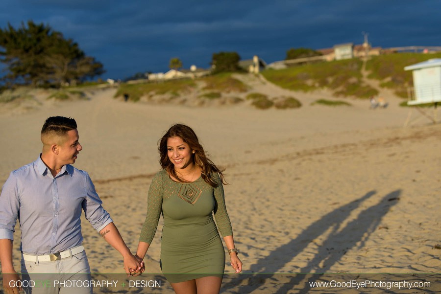 Engagement photos at Natural Bridges Beach in Santa Cruz – by Bay Area wedding photographer Chris Schmauch www.bestbayareaweddingphotographers.com