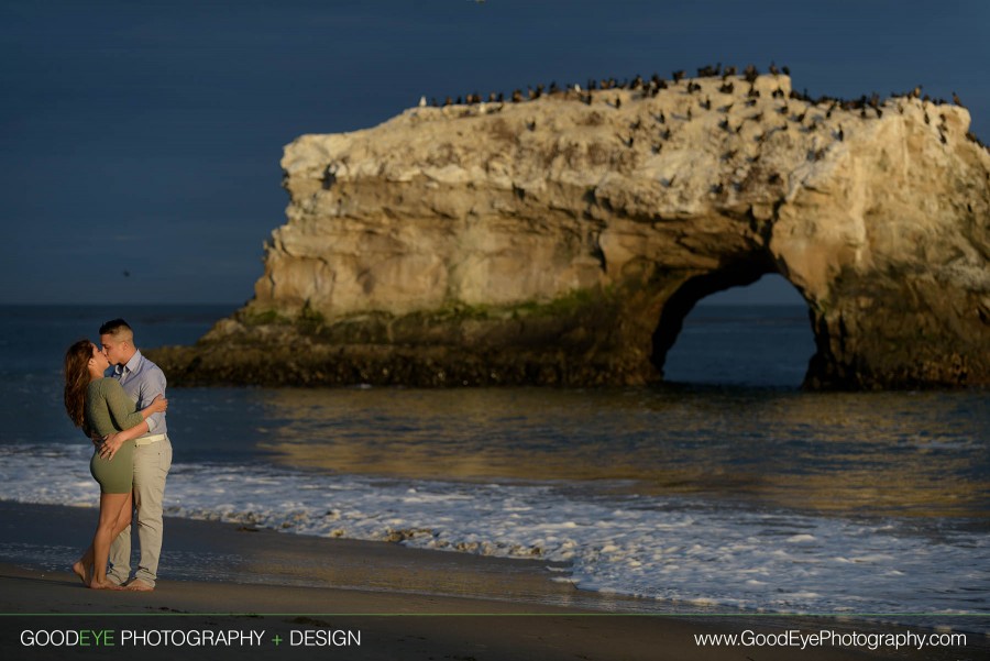 Engagement photos at Natural Bridges Beach in Santa Cruz – by Bay Area wedding photographer Chris Schmauch www.bestbayareaweddingphotographers.com