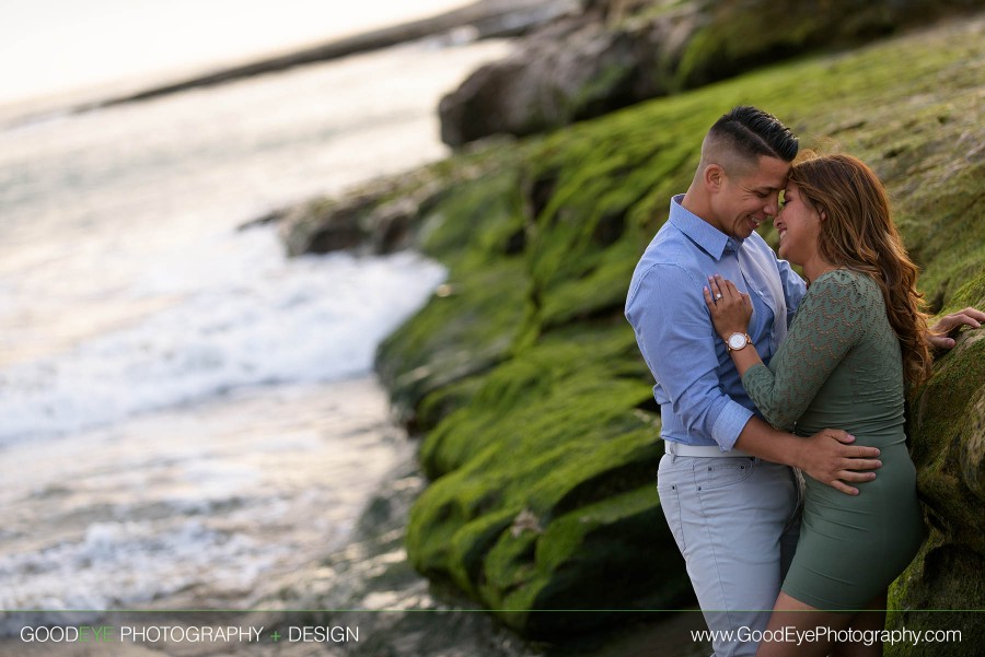 Engagement photos at Natural Bridges Beach in Santa Cruz – by Bay Area wedding photographer Chris Schmauch www.bestbayareaweddingphotographers.com