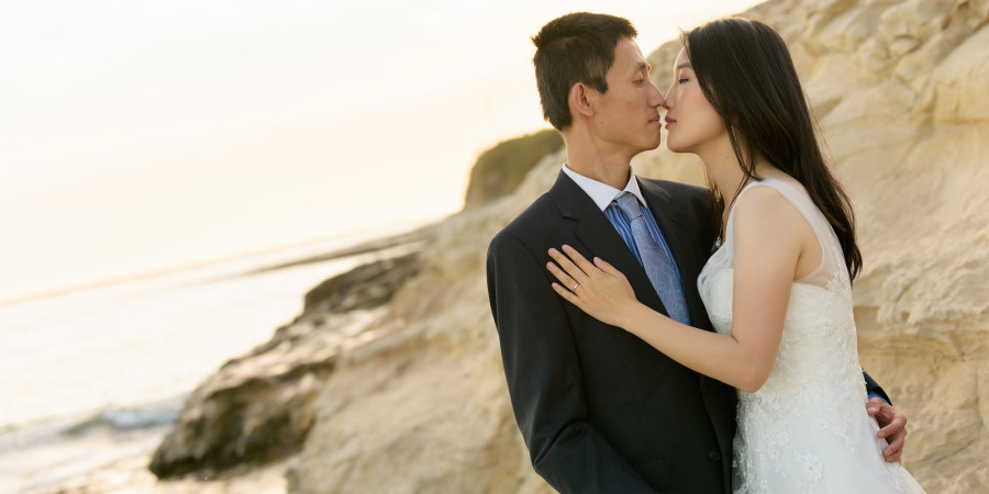 After wedding bridal portrait photography - Henry Cowell, Felton and Natural Bridges, Santa Cruz - by Bay Area wedding photographer Chris Schmauch www.GoodEyePhotography.com 