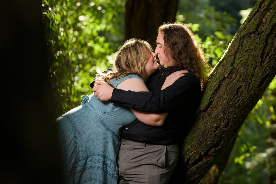 Engagement photography in the Forest in Aptos