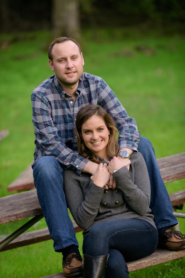 Rustic Engagement Photography in a Forest in Los Altos