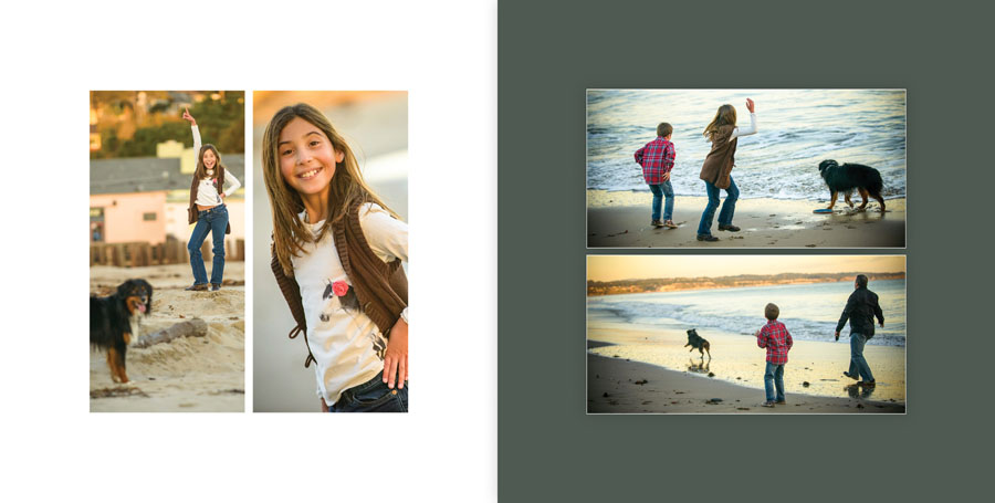 Capitola Family Portraits in a Well-Designed Album