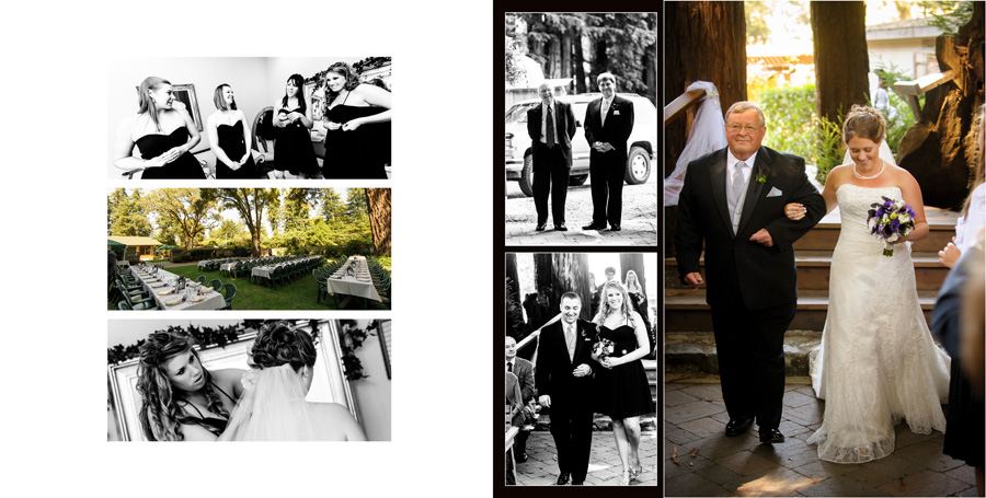 Felton Guild Wedding Photos - Album Layout - by Bay Area Wedding Photographer Chris Schmauch