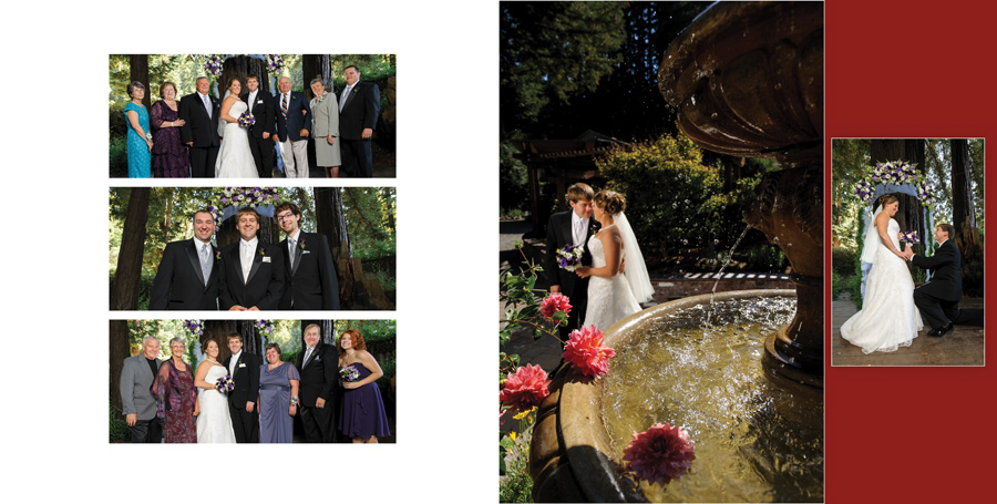 Felton Guild Wedding Photos - Album Layout - by Bay Area Wedding Photographer Chris Schmauch