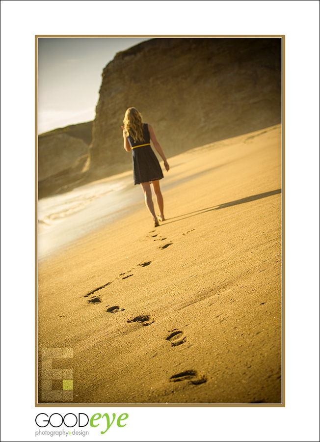 High School Senior Portraits - Panther Beach - Santa Cruz - Emily R