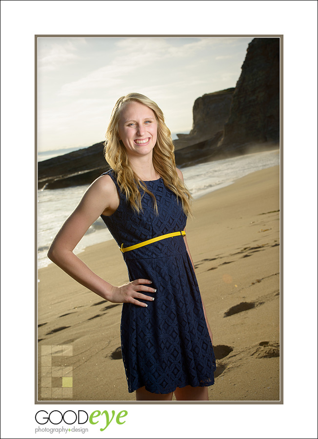 High School Senior Portraits - Panther Beach - Santa Cruz - Emily R