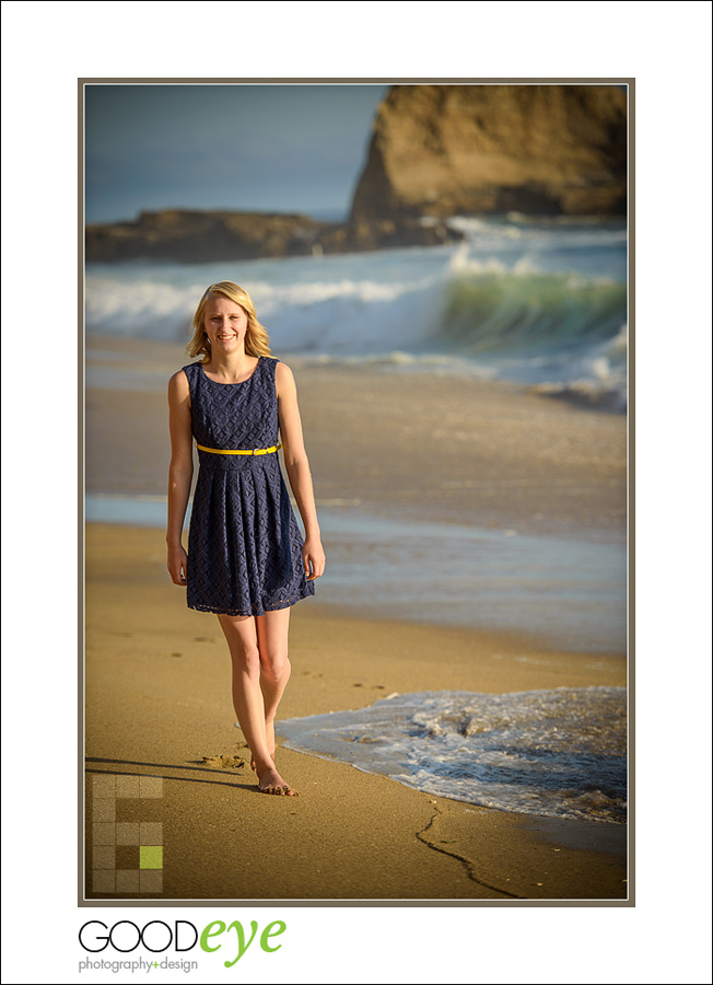 High School Senior Portraits - Panther Beach - Santa Cruz - Emily R