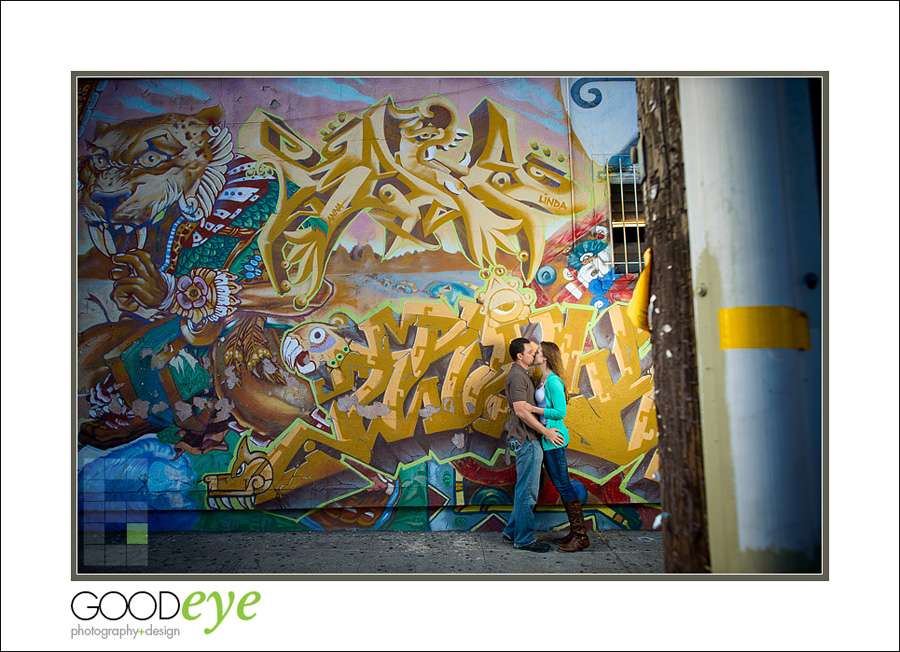 Engagement Photos in the San Francisco Mission District and Palace of Fine Arts