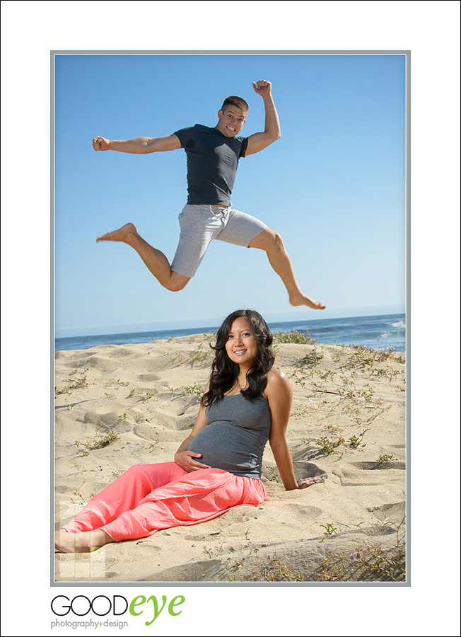 Santa Cruz Maternity Photos - Four Mile Beach - Digi and Phil