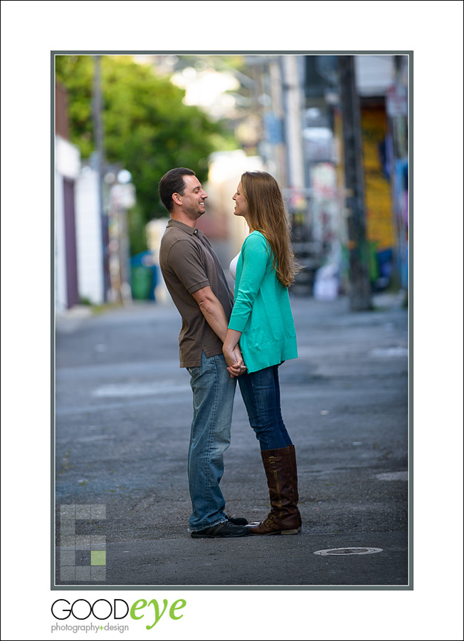 Engagement Photos in the San Francisco Mission District and Palace of Fine Arts