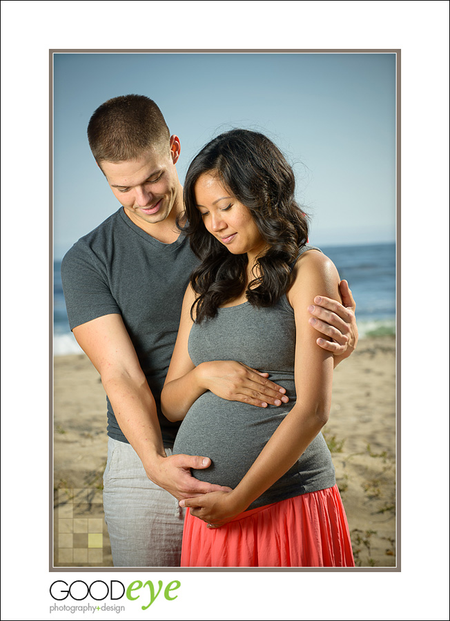 Santa Cruz Maternity Photos - Four Mile Beach - Digi and Phil