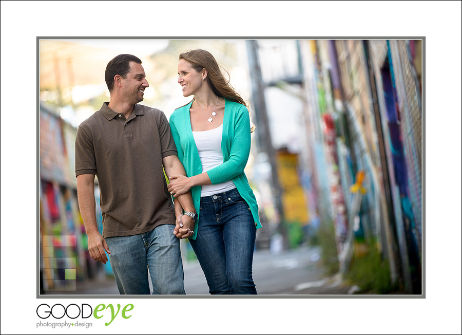 Engagement Photos in the San Francisco Mission District and Palace of Fine Arts