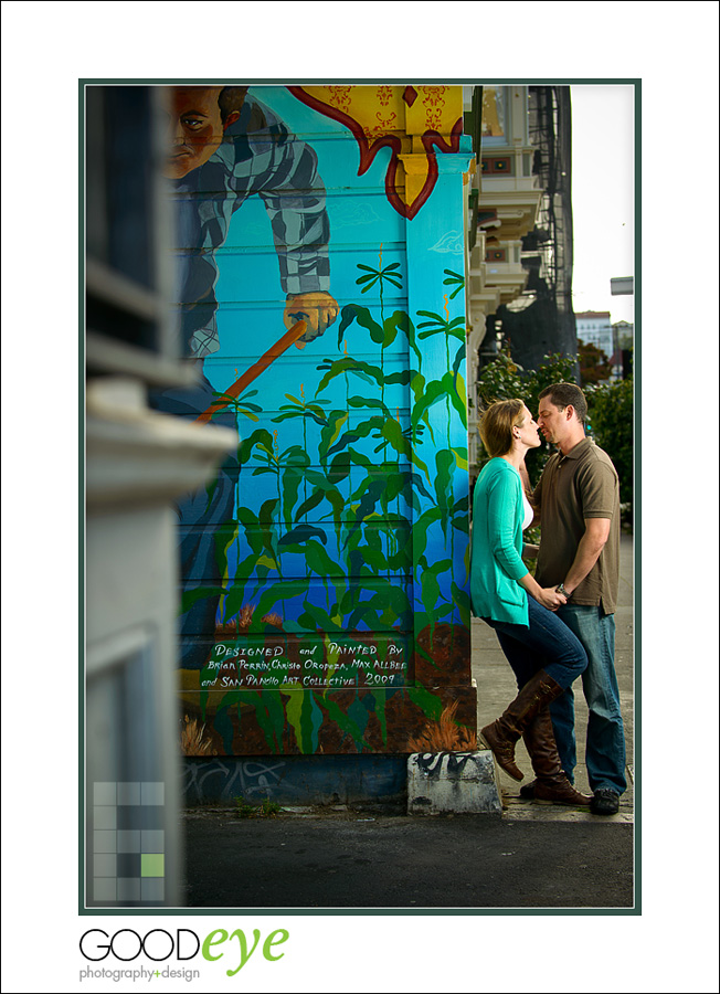 Engagement Photos in the San Francisco Mission District and Palace of Fine Arts