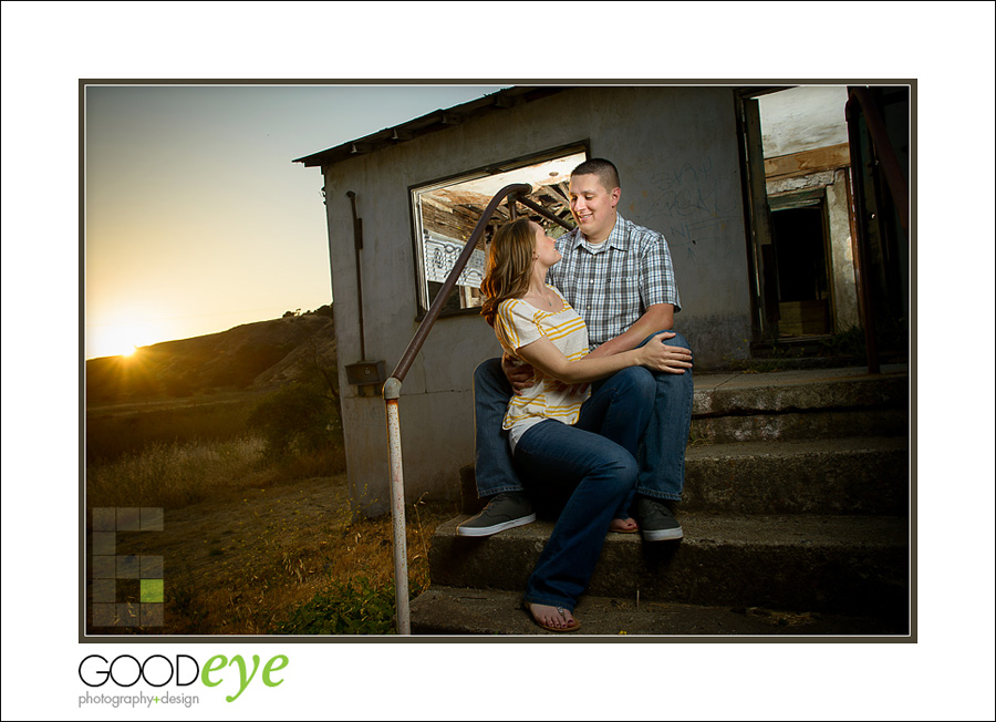 Coyote Creek Trail - Morgan Hill Engagement Photos - Urban Decay, Barn, Fields at Sunset