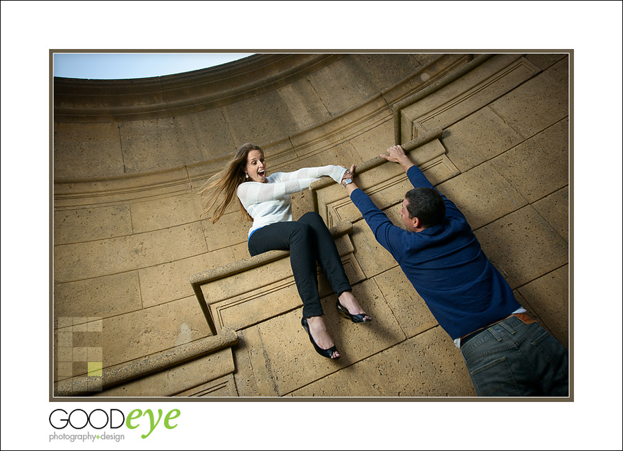 Engagement Photos in the San Francisco Mission District and Palace of Fine Arts