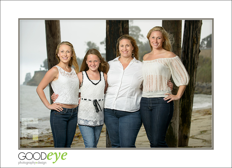 Capitola Beach Family Photos - Aurora and Daughters