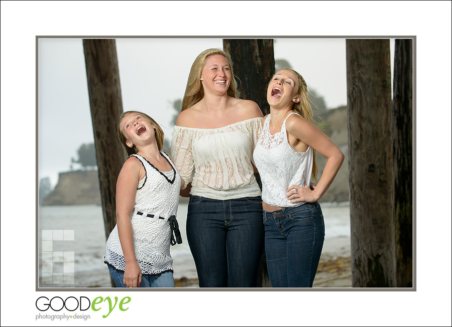 Capitola Beach Family Photos - Aurora and Daughters