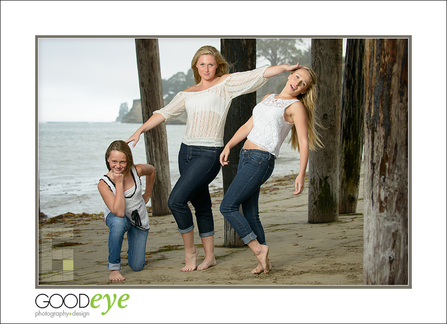 Capitola Beach Family Photos - Aurora and Daughters