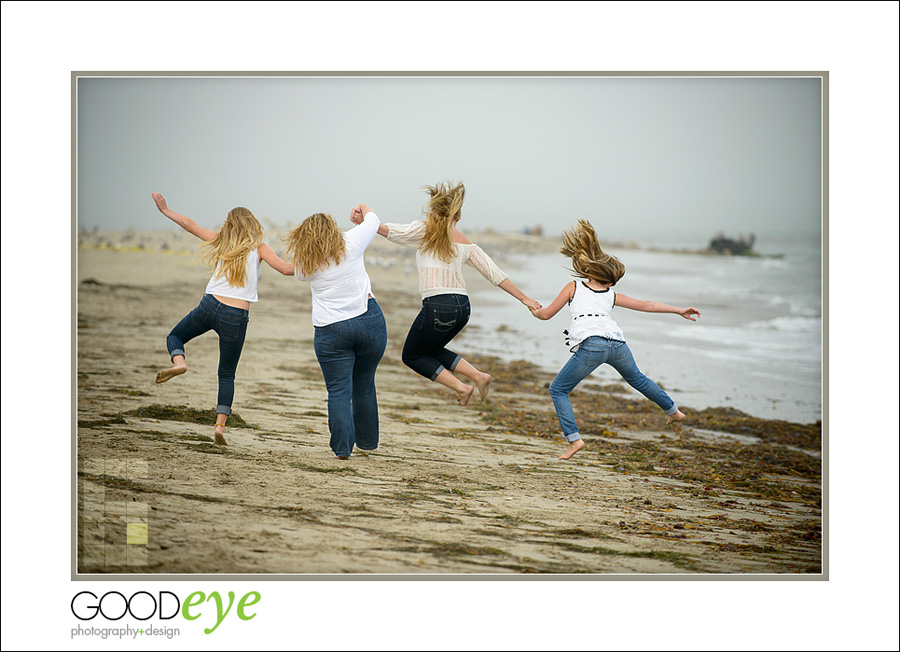 Capitola Beach Family Photos - Aurora and Daughters