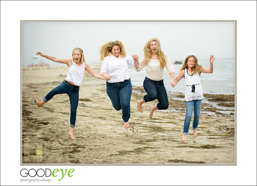 Capitola Beach Family Photos - Aurora and Daughters