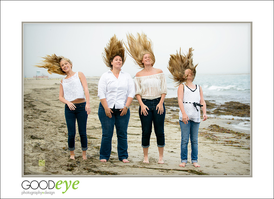 Capitola Beach Family Photos - Aurora and Daughters