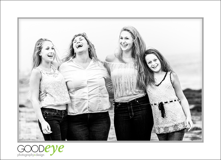 Capitola Beach Family Photos - Aurora and Daughters