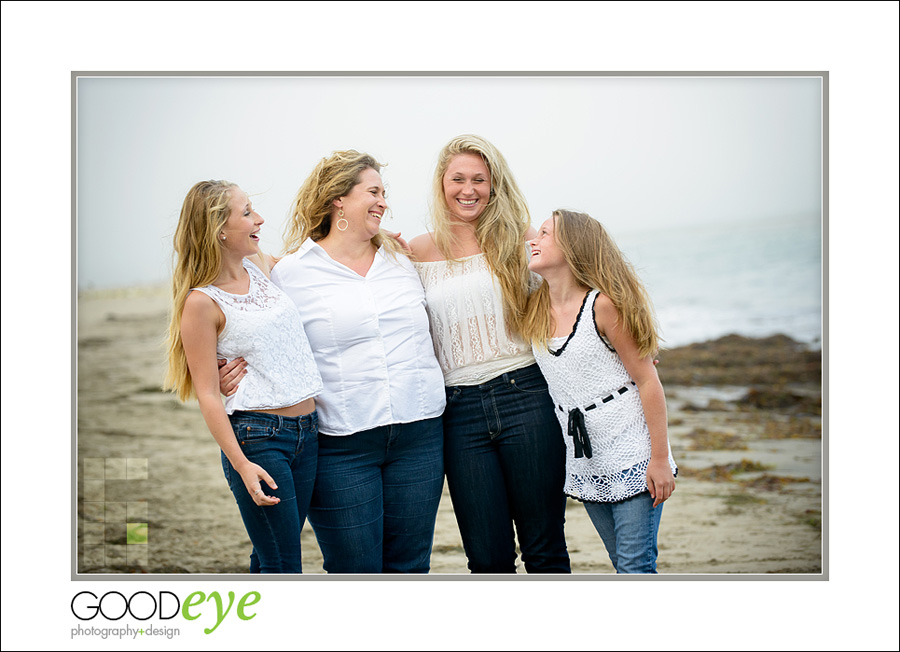 Capitola Beach Family Photos - Aurora and Daughters