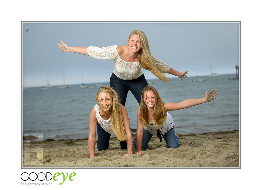 Capitola Beach Family Photos - Aurora and Daughters