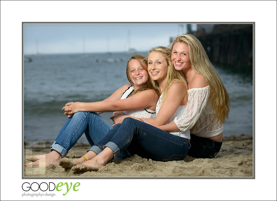 Capitola Beach Family Photos - Aurora and Daughters