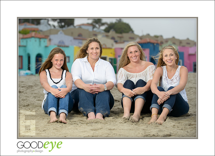 Capitola Beach Family Photos - Aurora and Daughters