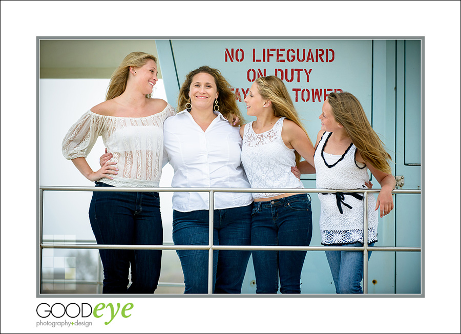 Capitola Beach Family Photos - Aurora and Daughters