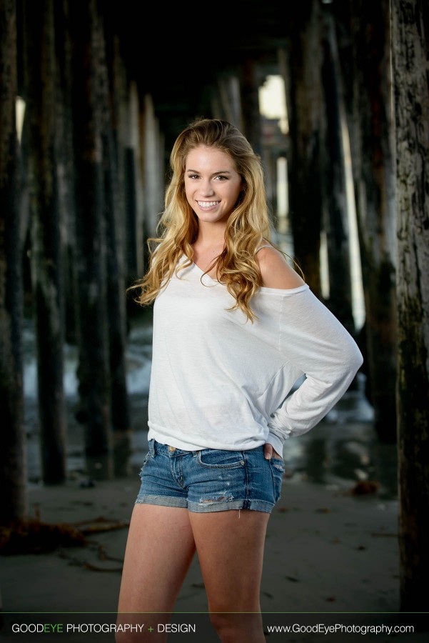 Capitola Senior Portrait Photos - Senior Portraits at the Beach - Jillian